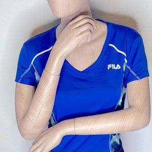 Fila blue short sleeve shirt